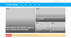 Desktop Screenshot of frasespoesias.com